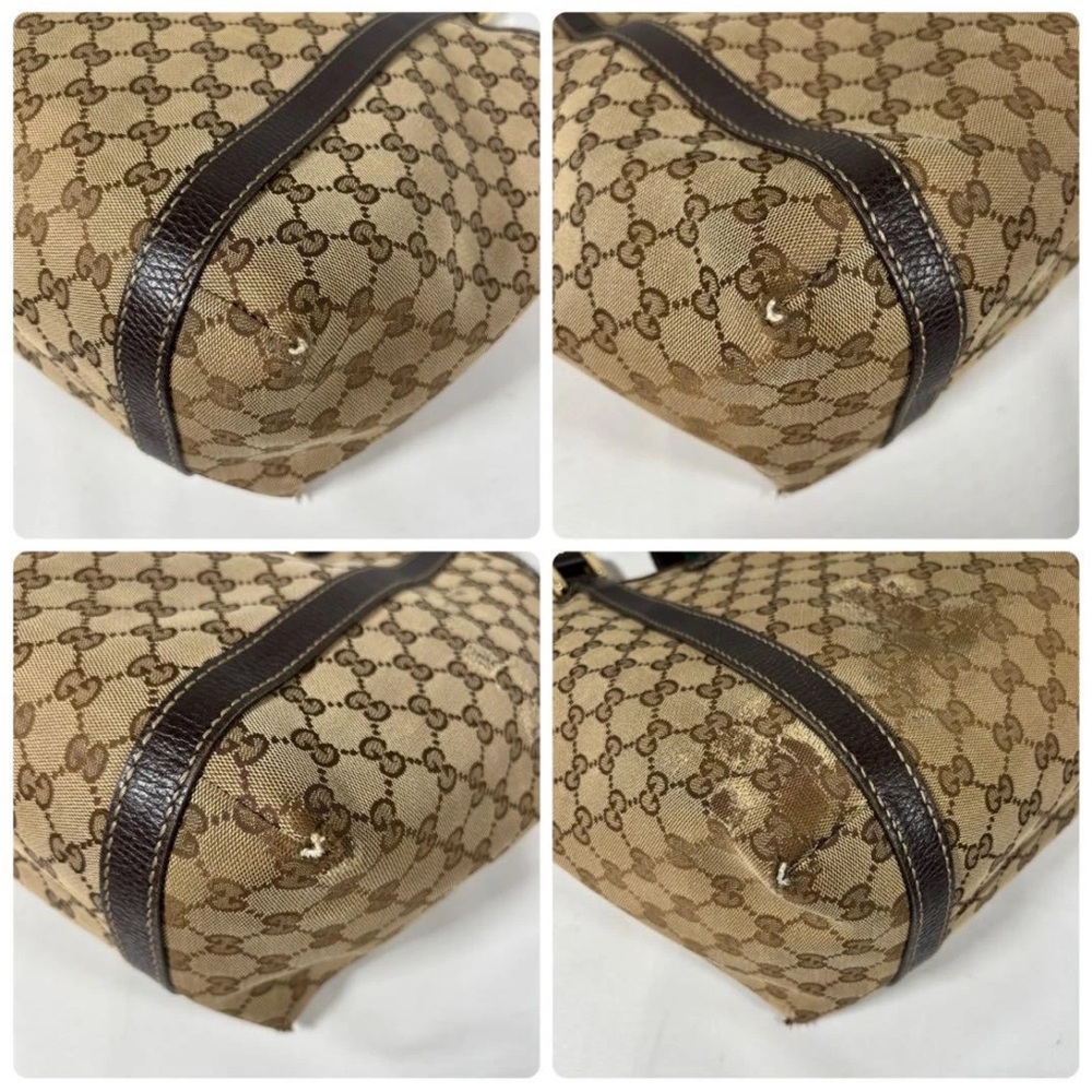 Gucci Brown Monogram Tote Bag - Picture 8 of 16